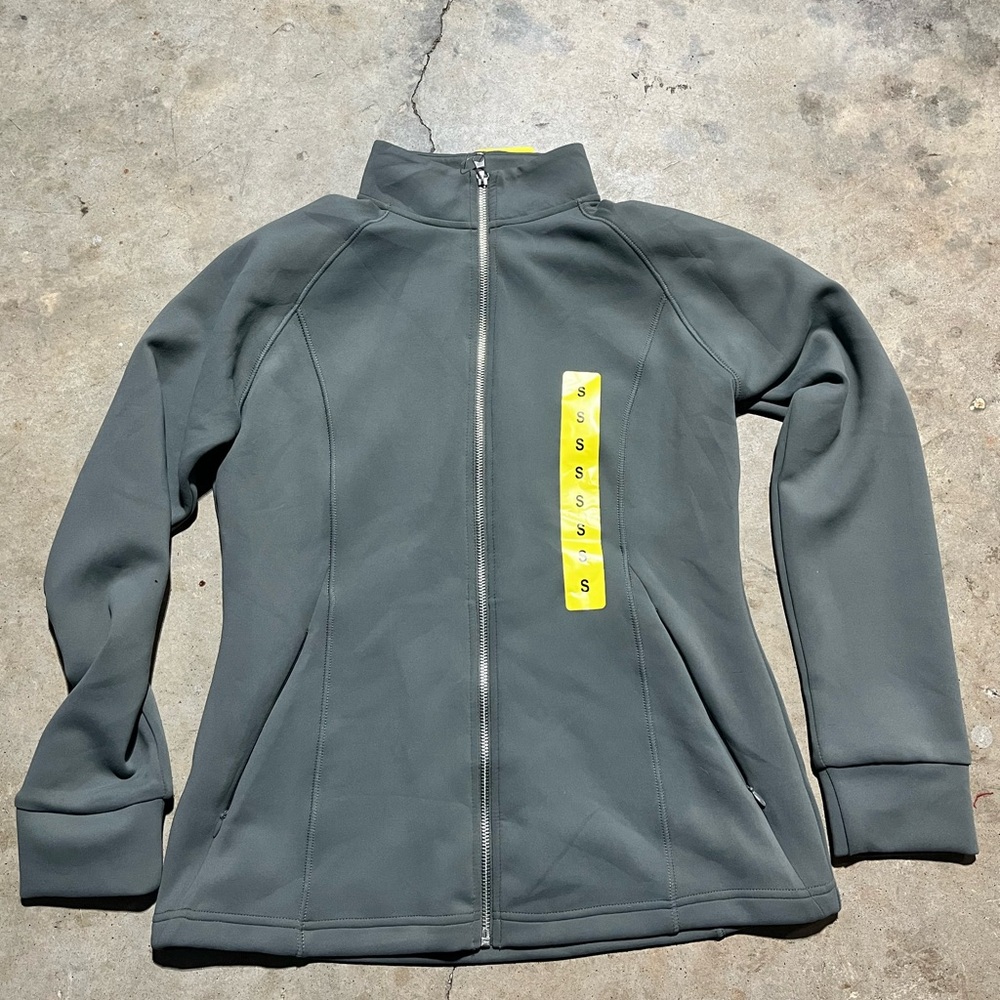 WOMENS ATHLETIC ZIP UP SIZE S